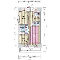 プレサンス丸の内フォート 2LDKの間取図画像