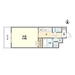 エルメディオ千種 1Kの間取図画像
