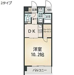 ソフィア・八田 1DKの間取図画像
