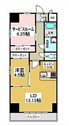 グランデューク鶴舞公園 1SLDKの間取図画像