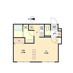 Branche覚王山2 ワンルームの間取図画像