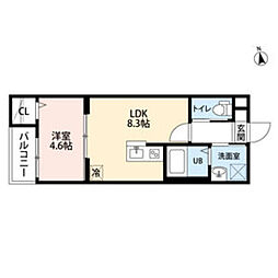 ARPEGGIO 1LDKの間取図画像