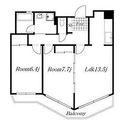 メゾン・ド・ステラ 2LDKの間取図画像