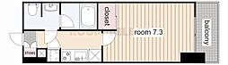 ライブコート泉 1Kの間取図画像