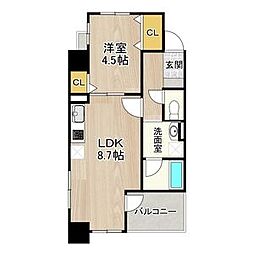CITYSPIRENagoya-Osu 1LDKの間取図画像