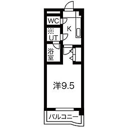 ドールハイツ 1Kの間取図画像
