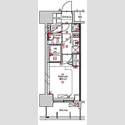 名古屋市中区平和2丁目マンション 1Kの間取図画像