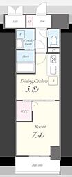 GRANPARKTOWER 1DKの間取図画像