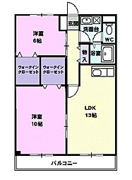 ファーストハイツ愛 2LDKの間取図画像