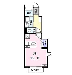 サンリット柳森 ワンルームの間取図画像