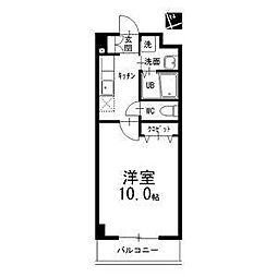 プログレスハイツ塩釜口 1Kの間取図画像