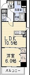 Solare 1LDKの間取図画像