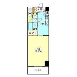 ウイングパーク 1Kの間取図画像