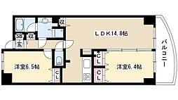 さくらヒルズフジミ 2LDKの間取図画像