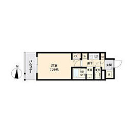 エス・キュート丸の内 1Kの間取図画像