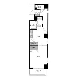 レジデンスカープ今池 1DKの間取図画像