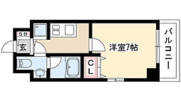 プロシード新栄 1Kの間取図画像