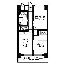 コスモハイム七番町 4階/402