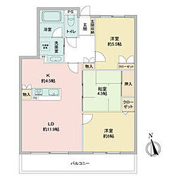 スクエア名古屋港 2SLDKの間取図画像