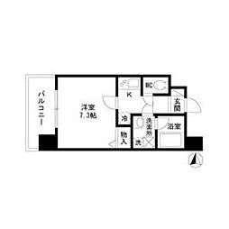 エコロジー栄レジデンス 1Kの間取図画像