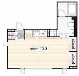 COZY菊井 ワンルームの間取図画像