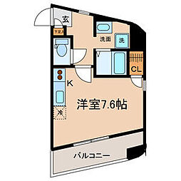 葵ビル ワンルームの間取図画像