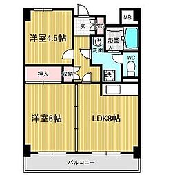 リアライズ栄ビル 2LDKの間取図画像