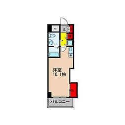 ラ・メゾン翠山 ワンルームの間取図画像