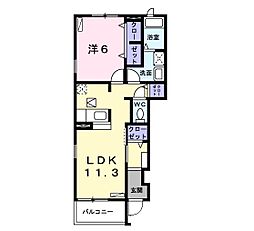 プロヴィダンスT 1LDKの間取図画像