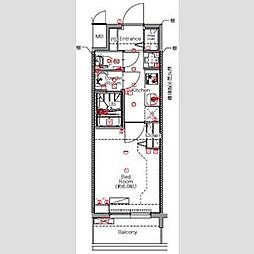 MAXIV名古屋上前津 1Kの間取図画像