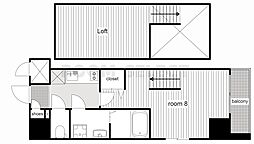 エステムコート名古屋・栄デュアルレジェンド 1Kの間取図画像