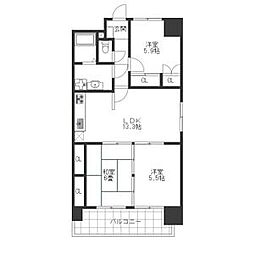 グレイスコート千代田 3LDKの間取図画像