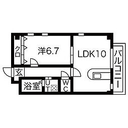 ウエストプレイストクヤマ 1階/101