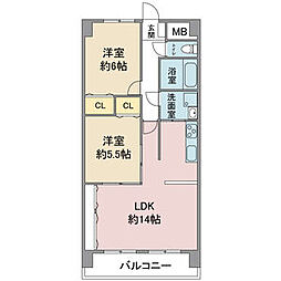 レージュ川秋 2階