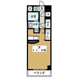 マリオン千種 ワンルームの間取図画像