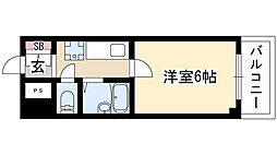 タウンコスモス 1Kの間取図画像
