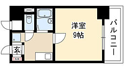 ヒルズ千種 1Kの間取図画像