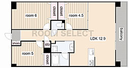 ロイヤルクレストベイレジデンス 3LDKの間取図画像