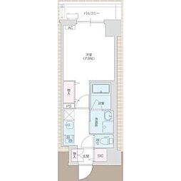 meLiV大曽根 1Kの間取図画像