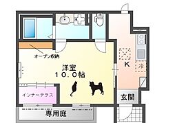 仮)名古屋市西区南堀越2丁目新築アパート 1Kの間取図画像