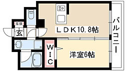 ル・セルクル 1LDKの間取図画像