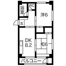 川原マンション 2階/2B