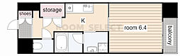 Ceres鶴舞 1Kの間取図画像