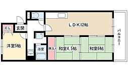 サンシティマンション 3LDKの間取図画像