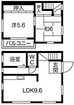 メゾネット川岸 1 ｜ 愛知県名古屋市西区市場木町（賃貸テラスハウス2LDK・1階・51.96㎡） その2