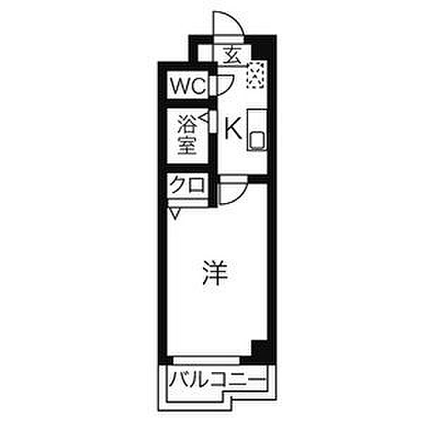 BASIC 2000 407｜愛知県名古屋市中村区上米野町２丁目(賃貸マンション1K・4階・24.08㎡)の写真 その2