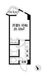 ラ・フルール芹ヶ谷 1Kの間取図画像