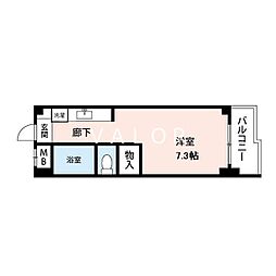 ヴェルアージュ座間 ワンルームの間取図画像