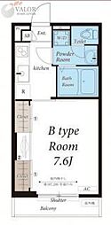 リブリ・相模大野2 1Kの間取図画像