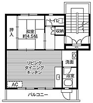 ビレッジハウス石岡2号棟 0103 ｜ 茨城県石岡市泉町1-2（賃貸マンション1LDK・1階・39.83㎡） その2